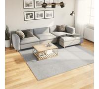 vidaXL Tapis à Poils Courts Doux et Lavable, Moquette de Sol, Tapis de Zone, Carpette de Salon Salle de Séjour Chambre, Moderne, Gris 240x240 cm