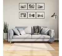 vidaXL Tapis à Poils Courts Doux et Lavable, Moquette de Sol, Tapis de Zone, Carpette de Salon Salle de Séjour Chambre, Moderne, Beige 120x120 cm