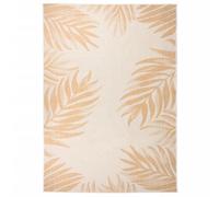 Vidaxl Tapis À Tissage Plat D'extérieur 140x200 Cm Motif De Feuille