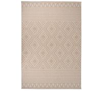 Vidaxl Tapis À Tissage Plat D'extérieur 160x230 Cm Rayures Brunes