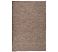 Vidaxl Tapis À Tissage Plat D'extérieur 120x170 Cm Marron
