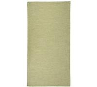 vidaXL Tapis à Tissage Plat d'Extérieur Tapis de Protection Tapis de Couloir Terrasse Balcon Jardin Résistance aux UV 100x200 cm Vert Vert G