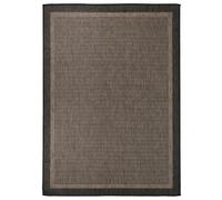 vidaXL Tapis à tissage plat - Marron foncé, 200x280 cm