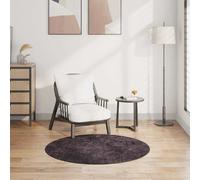 vidaXL Tapis antidérapant - Anthracite - f120 cm
