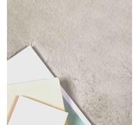 vidaXL Tapis antidérapant en Fausse de Lapin OLITE Beige 240 x 240 cm