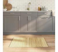 Tapis rectangulaire naturel clair 70x100 cm bambou