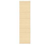 vidaXL Tapis bambou 80x300 cm Naturel – Tapis de sol Salon / Salle de séjour