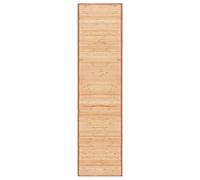 vidaXL Tapis Bambou 80x300 cm Marron Salon Cuisine Salle Séjour Tapis de Sol
