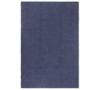 VidaXL Tapis Bleu Marine - Coton