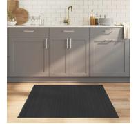 vidaXL Tapis en bambou carré gris 100x100 cm
