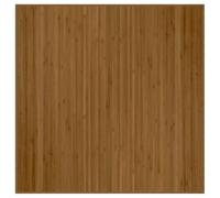 vidaXL Tapis Carré Marron 100x100 cm Bambou, Tapis de Salon, Tapis de Cuisine, Tapis carré, Tapis de Chambre à Coucher