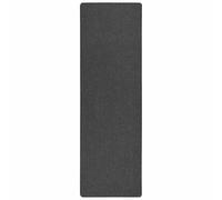 vidaXL Tapis Couloir Gris foncé 100 x 250 cm 100% Polypropylène, Décor de couloir, tapis moderne, design antidérapant, polypropylène texturé, élégant et pratique