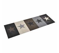 vidaXL Tapis de Sol de Cuisine Lavable Paillasson Moquette de Sol Tapis de Couloir Tapis Antidérapant Moquette de Cuisine Etoile 60x180 cm