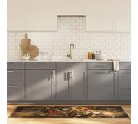 vidaXL Tapis de cuisine multicolore 60x180 cm lavable 136627