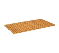 vidaXL Tapis de bain Uni Marron 100 x 55 cm bois