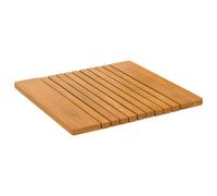 vidaXL Tapis de bain Uni Marron 59 x 40 cm bois