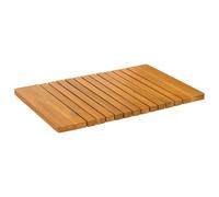 vidaXL Tapis de bain Uni Marron 59 x 40 cm bois