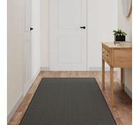 Vidaxl Tapis De Couloir Aspect Sisal Anthracite 80x250 Cm