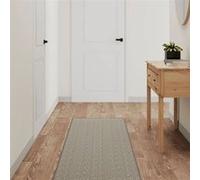 vidaXL Tapis de couloir aspect sisal 50x200 cm lavable Taupe