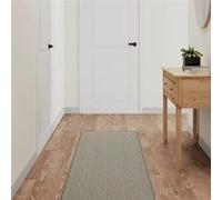 vidaXL Tapis de couloir aspect sisal platina 50x250 cm, tapis d'entrée, tapis de porte, tapis de couloir lavable, moquette 355767 Or