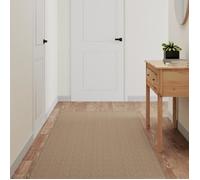 vidaXL Tapis de couloir aspect sisal lavable Sable 80x300 cm