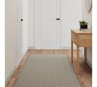 Vidaxl Tapis De Couloir Aspect Sisal Taupe 80x400 Cm
