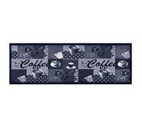 vidaXL Tapis de cuisine lavable Bleu café 60x180 cm
