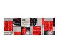 vidaXL Tapis de cuisine Paillasson de bureau moquette de sol lavable 60x300 cm