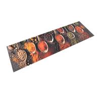 vidaXL Tapis de cuisine Imprimé Cuillère Épices - Lavable antidérapant intérieur/extérieur 45x150 cm