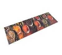 vidaXL Tapis de cuisine Imprimé Cuillère Épices lavable antidérapant intérieur extérieur 60x180 cm