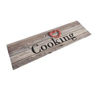 vidaXL Tapis de cuisine 136546 – Lavable imprimé cuisine, Gris 45x150 cm