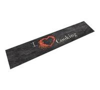 VIDAXL Tapis Cuisine Noir