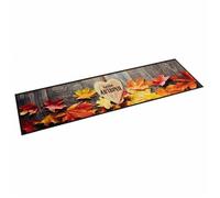 vidaXL Tapis de cuisine – Impression d'automne – Lavable, antidérapant, velours 60x300 cm