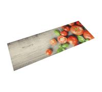vidaXL Tapis de Cuisine Lavable Impression de Tomates, Paillasson Antidérapant, Tapis de Sol, Tapis Devant Évier, Moderne, 45x150cm Velours