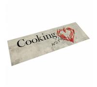 vidaXL Tapis de cuisine lavable imprimé piment Cooking antidérapant 60x180 cm