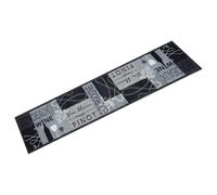 vidaXL Tapis de cuisine lavable imprimé Wine gris 60x300 cm velours
