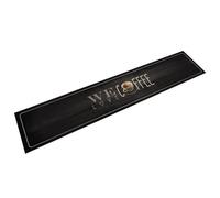 vidaXL Tapis de Cuisine Lavable Texte Coffee, Paillasson Antidérapant, Tapis de Sol, Tapis Devant Évier, Moderne, 60x300 cm Velours