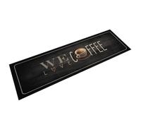 vidaXL Tapis de Cuisine Lavable Texte Coffee, Paillasson Antidérapant, Tapis de Sol, Tapis devant Évier, Moderne, 45x150 cm 4005590