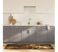 VIDAXL Tapis cuisine multicolore