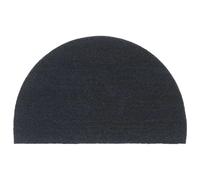 VidaXL Tapis de Porte Demi-Rond - Gris Foncé