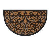 VIDAXL Demi-rond - Noir/Marron