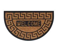 Tapis de Porte Demi-rond, Paillasson Antidérapant, Tapis de Sol, Tapis d'Entrée Jardin, Moderne, 45x75 cm Caoutchouc 155885