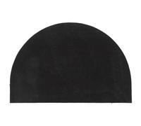 Vidaxl Tapis De Porte Gris Foncé Demi-Rond 60x90 Cm