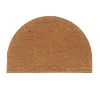 vidaXL Tapis de porte Paillasson antidérapant en fibre de coco touffeté Demi-rond 60x90 cm naturel