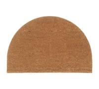 vidaXL Tapis de Porte, Paillasson Antidérapant, Tapis de Sol Entrée Jardin, Moderne, Naturel Demi-Rond 60x90cm Fibre de Coco Touffeté