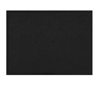 Vidaxl Tapis De Porte Noir 60 X 80 Cm Tissu En Teddy