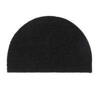 Vidaxl Tapis De Porte Noir Demi-Rond 40x60 Cm Fibre De Coco Touffeté