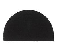 VidaXL Tapis de porte noir demi-rond fibre de coco