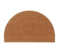 vidaXL Paillasson naturel demi-rond 50 x 80 cm – Fibre de coco touffetée antidérapant