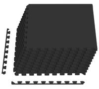 vidaXL Tapis de protection pour fond de piscine, 40 pièces, noir, 14,4 m², en mousse EVA